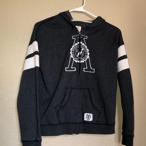 Abercrombie kids zip up jacket with hoodie